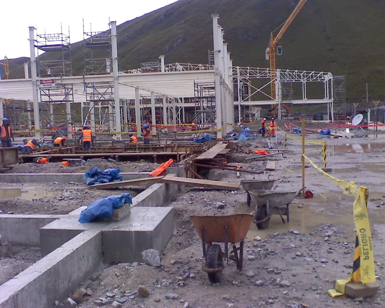 Construcción de bases campamento